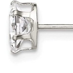 6x4mm | CZ Oval Sterling Silver Post Stud Earrings