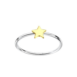 Sterling Silver Star Ring - 7