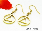 STAINLESS STEEL EARRINGS GOLD PLATED