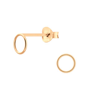 GP Sterling Silver Round Stud Earrings