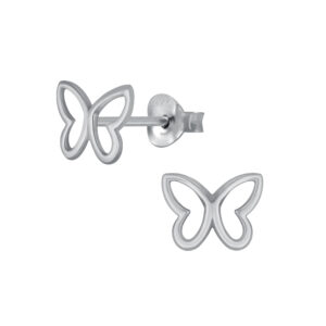 Sterling Silver Butterfly Stud Earring