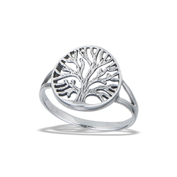 14mm | Tree of Life Sterling Silver Ring