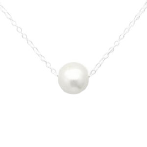 15-17" | 6-7mm Freshwater Pearl Sterling Silver Adjustable Necklace