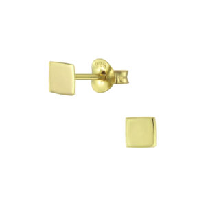 GP Sterling Silver Square Stud Earrings