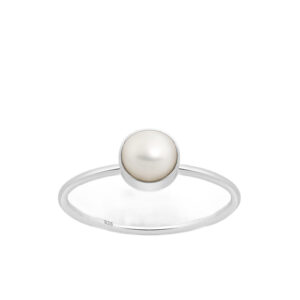 8mm | Pearl Sterling Silver Ring