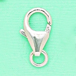 11MM STERLING SILVER PEAR LOBSTER CLASP