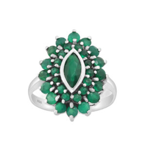 Gemstone Fashion Sterling Silver Ring | Size 8