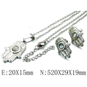 Hamsa Hand Stainless Steel Necklace or Earrings