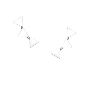 Triangles Geometric Sterling Silver Post Earrings