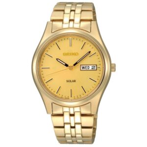 Mens Gold Tone Seiko™ Essentials Watch
