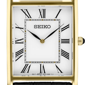 Mens Leather Strap Seiko™ Essentials Watch