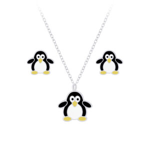 Penguin Sterling Silver Pendant or Earrings