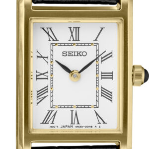 Ladies Leather Strap Seiko™ Essentials Watch