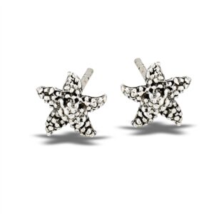 7MM | STARFISH STERLING SILVER POST STUD EARRINGS