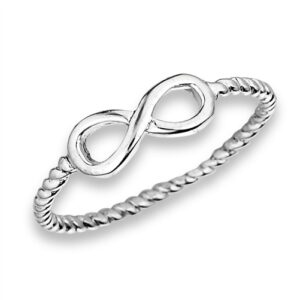 Sterling Silver Infinity Ring (SIZE 3, 4, 5, 6, 7, 8)