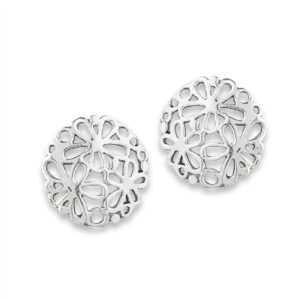13mm | Flowers Sterling Silver Post Stud Earrings