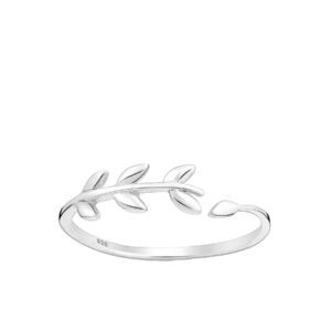 Sterling Silver Leaf Vine Ring