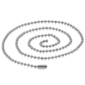 24" 1.5mm | Stainless Steel Military Ball Link Chain
