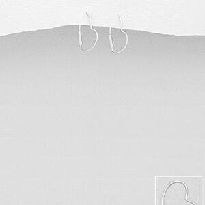 Sterling Silver Heart Hoop Earrings