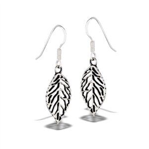 Sterling Silver Leaf Dangle Earring